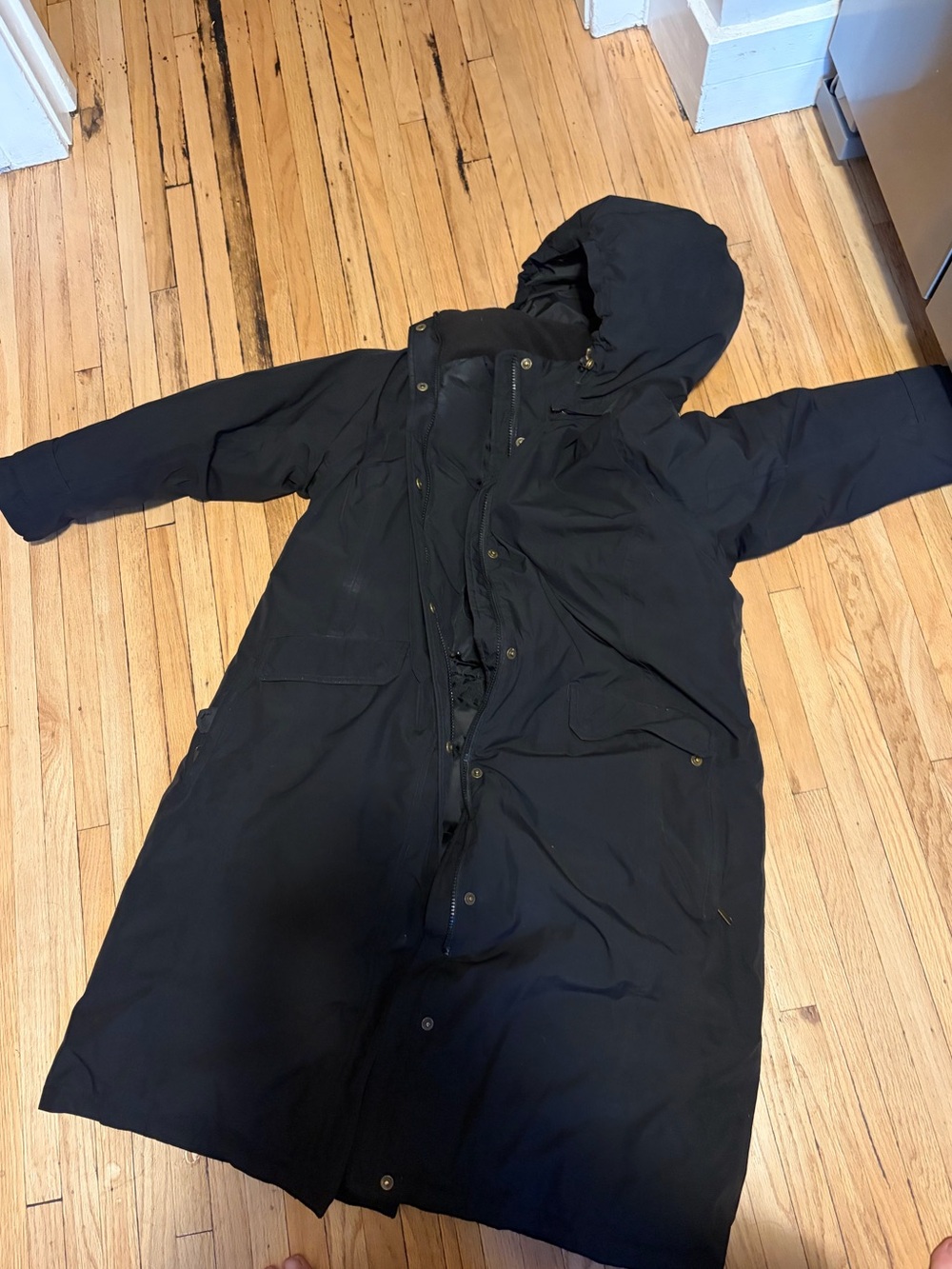 Lands' End Black Quilted Down Puffer JacketWomen's Size 18P Petite Plus 600 Fill